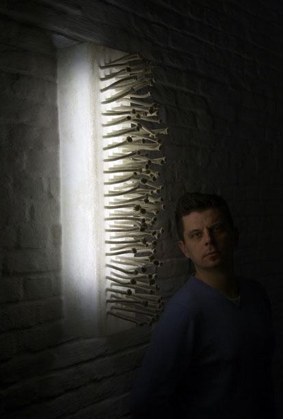 bureau van Jean Meirlaen in de loft in de stokerijstraat te Gent